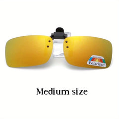 Clip On Glasses Polarized Lens Flip Up Sunglasses UV400