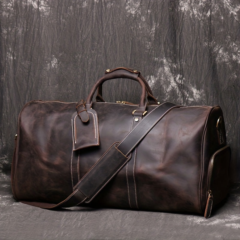 Men's Leather Handbag Vintage American Style Crossbody Bag