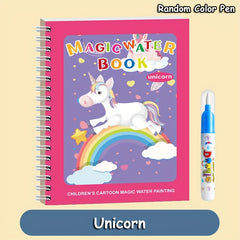 Reusable Watercolor Activity Book with Waterproof Pages