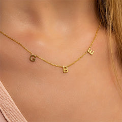 Personalized Custom Women Initial Name Necklace Stainless Steel