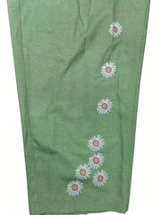 Women's Plus Daisy Print Harem Pants with Pockets