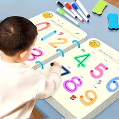 Magic Education Workbook for Numbers, Letters & Drawing Skills