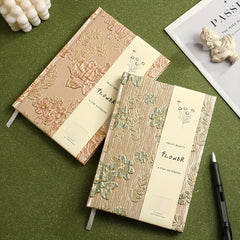 Embossed Fabric Covered Notebook with Textured Finish