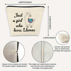 Llama Cosmetic Bag Travel Llama Makeup Bag