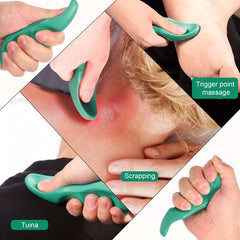 Thumb Massager Protector Set with Palm Sea Urchin Massage Tool - Green