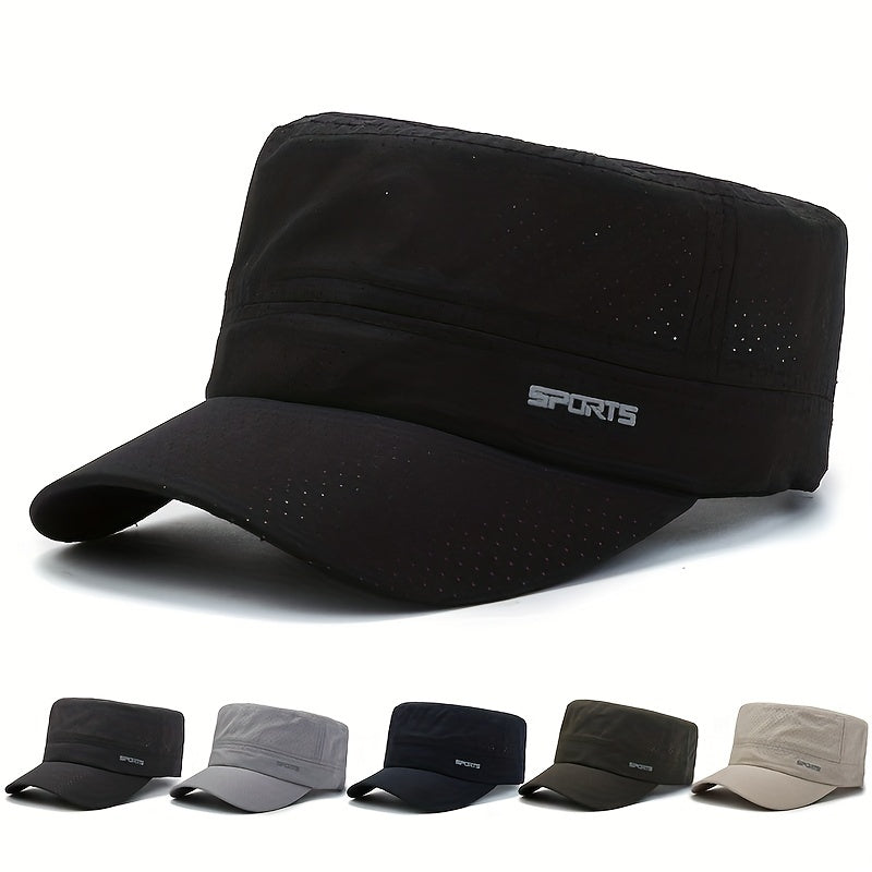Outdoor Sun Visor Mesh Flat Hat for Men and Women
