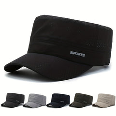Outdoor Sun Visor Mesh Flat Hat for Men and Women