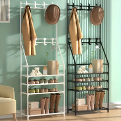 Stainless Steel Floor Clothes Rack Assembly