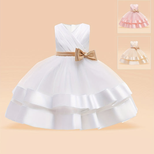 Toddler Girls Tutu Princess Dress Sleeveless Tulle Puffy Dress