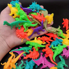 60pcs Soft Glue Dinosaur Toys Tyrannosaurus Rex Models Great Gift for Kids