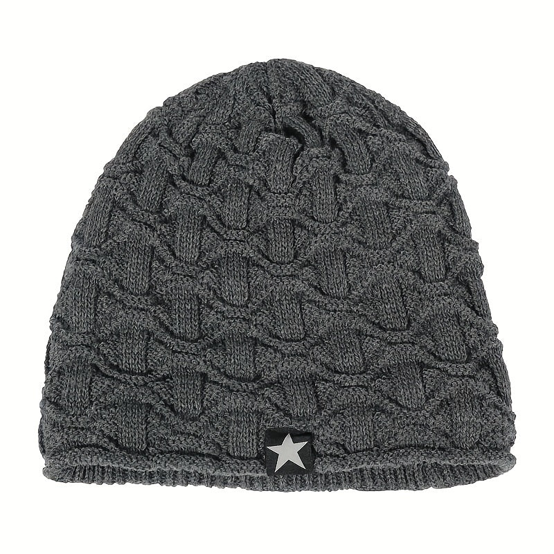 Winter Beanies Velvet Knitted Warm Hat Ear Protection Hat