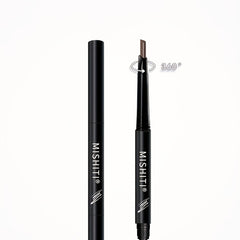 Double Ended Eyebrow Pencil with Brush, Waterproof, Auto Rotating, 5 Colors
