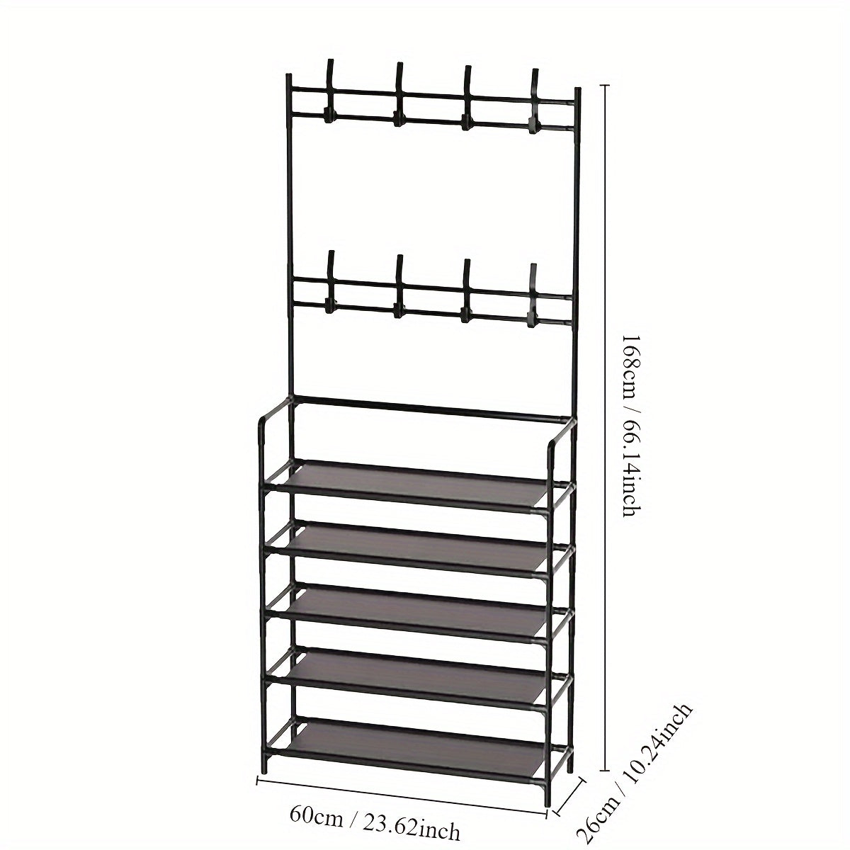 Metal Floor Coat Rack Clothes Rack Bedroom Hanging Clothes Rack Assembly