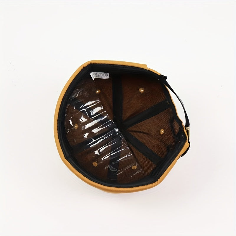Hip Hop Melon Leather Hat for Couples
