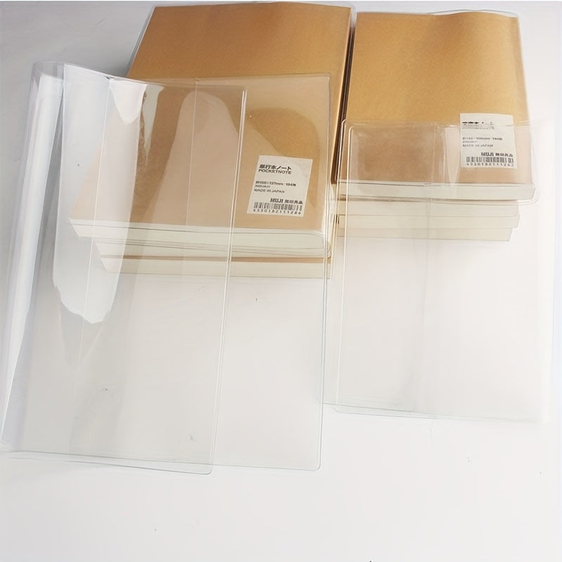 1pc Transparent PVCA5 A6 Book Protective Cover Dustproof Waterproof