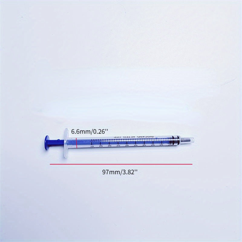 1ml 30ml Plastic Reusable Syringe for Nutrient Hydroponics Kitchen