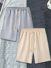 Men's Casual Shorts Elastic Waist Workout Short Pants