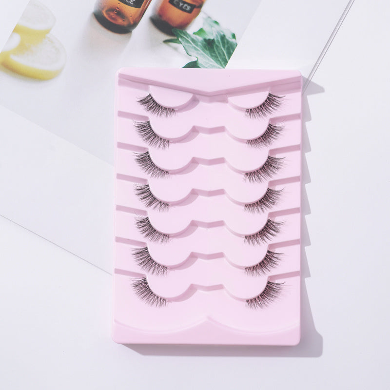 3D Wispy Crisscross Half Lashes for Natural Look