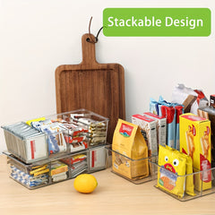 Desktop Tea Bag Drawer Storage Box Cosmetics Divided Storage Container