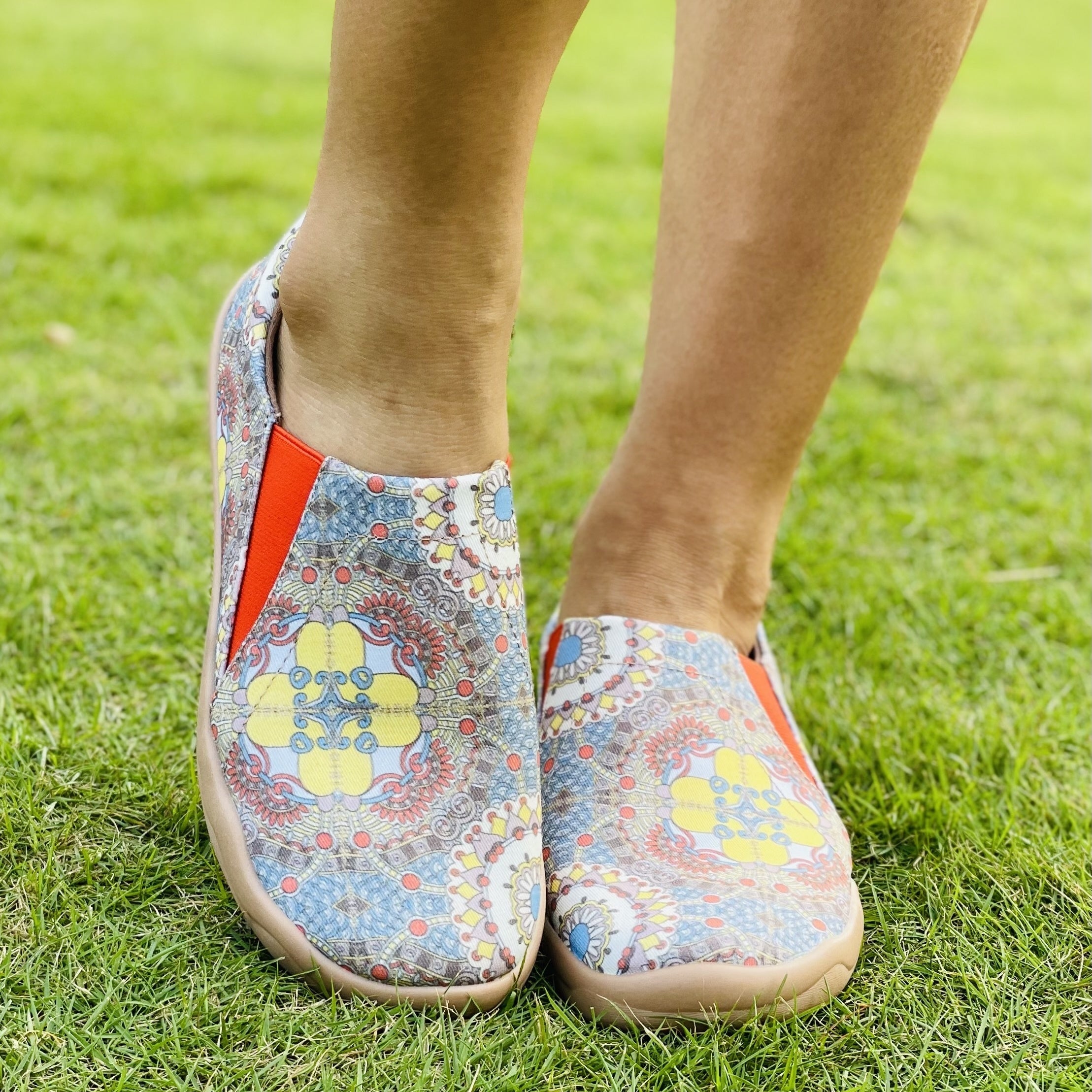 Women's Ethnic Style Printing Slip On Flat Shoes