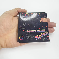 50pcs Rainbow Scratch Art Kit Unleash Hidden Designs with Bright Colors