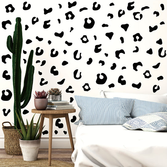 36pcs Leopard Print Wall Stickers Minimalist Texture Home Decoration