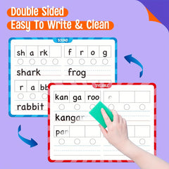 10 Pack Phonemic Awareness & Phonics Dry Erase Board