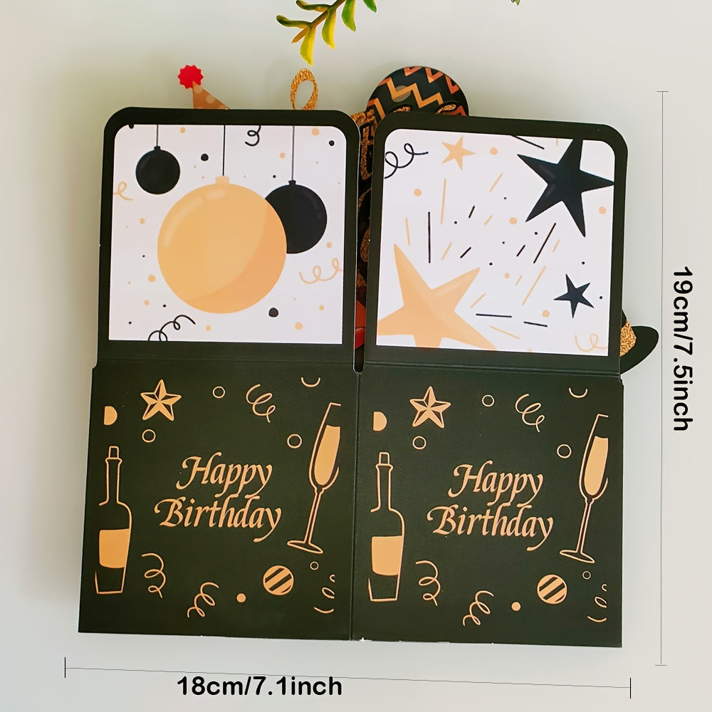 3D Pop Up Birthday Card For Husband Wife Men Women