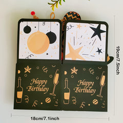 3D Pop Up Birthday Card For Husband Wife Men Women