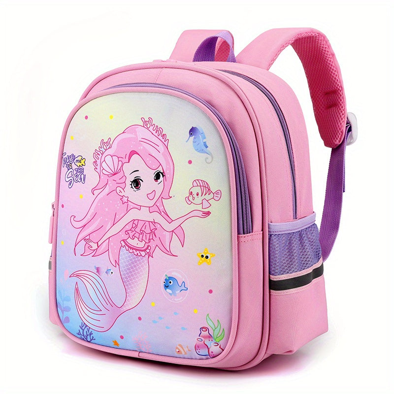 Kids Cartoon Mermaid Unicorn Backpack Lightweight Schoolbag