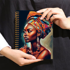 Inspirational African American Woman Notebook 13.97x21.08 cm