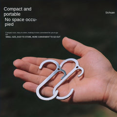 2pcs Stainless Steel S Hook Lightweight Camping Accessories