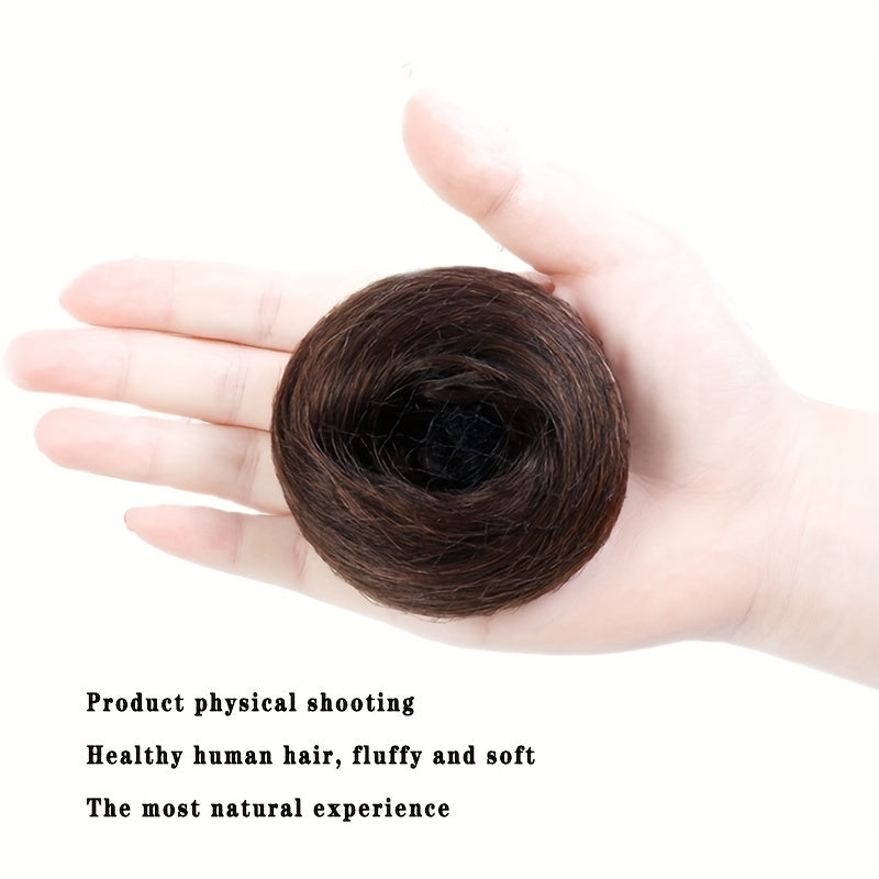 Synthetic Hair Bun Elastic Hairpieces for Women Updo Chignon Ponytail Extensions