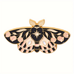Butterfly Moon Enamel Pin Set - Anime Lapel Pin