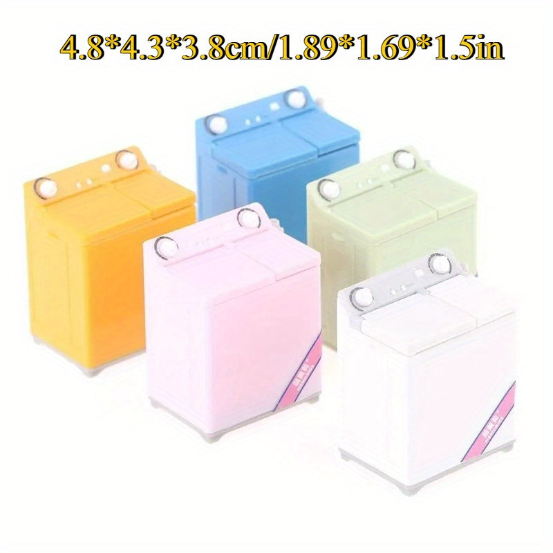 Mini Dollhouse Washing Machine Realistic Simulation Compact Laundry Appliance