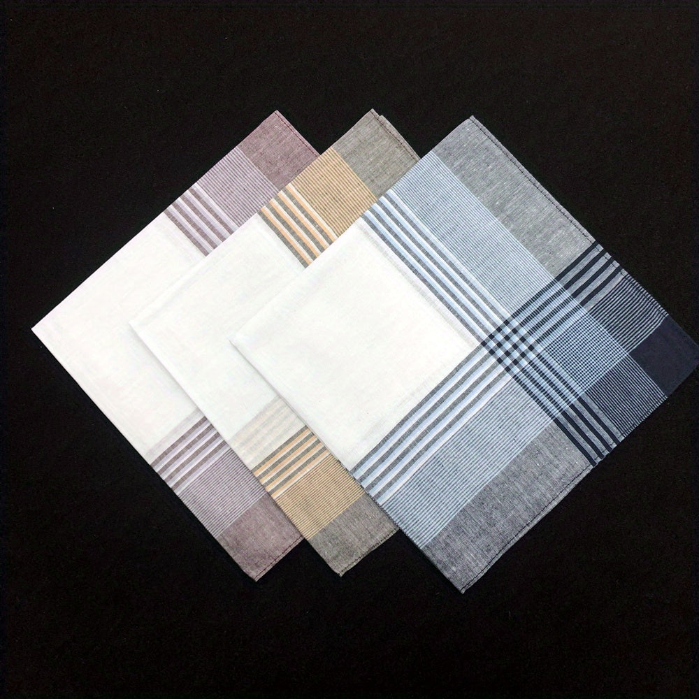 Men's Soft Handkerchief Pure Mix Colors 3pcs 6pcs 40 01 cm