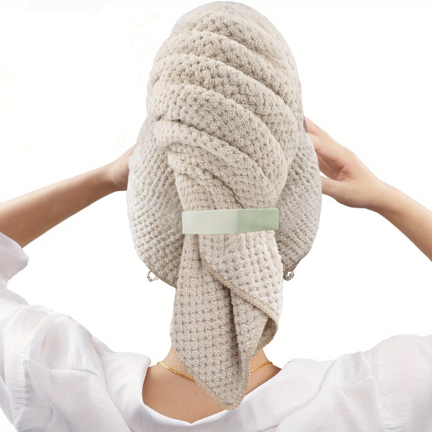 Large Microfiber Hair Towel Absorbent Anti Frizz Drying Towel 23x41in