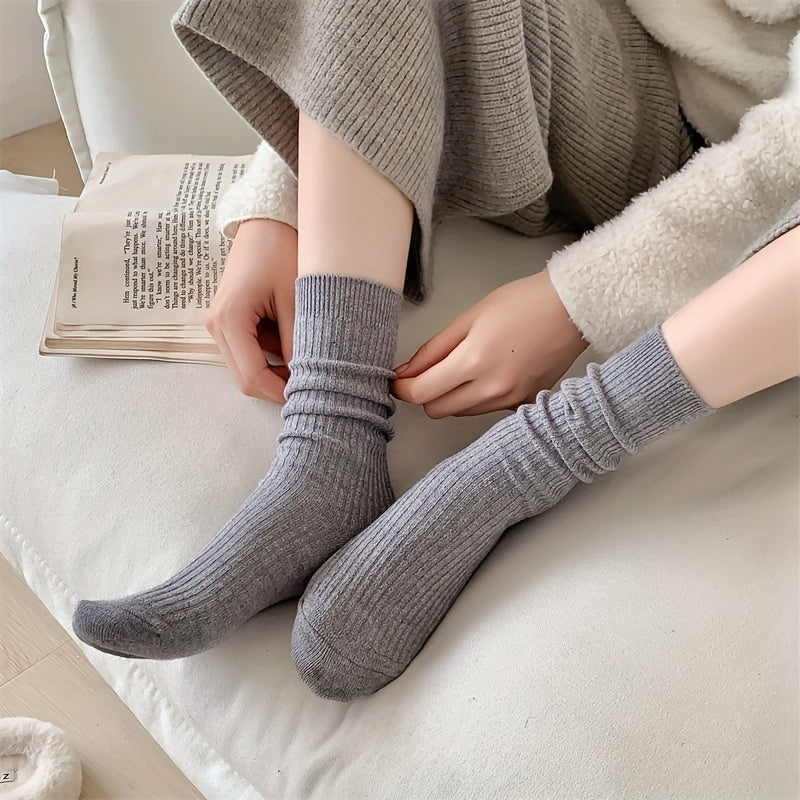 Soft & Comfy Solid Socks for Women