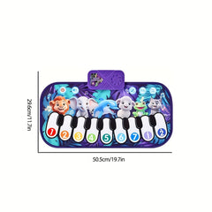 SmartJoy Youngsters Animal Sounds Piano Dance Mat with Colorful Keys