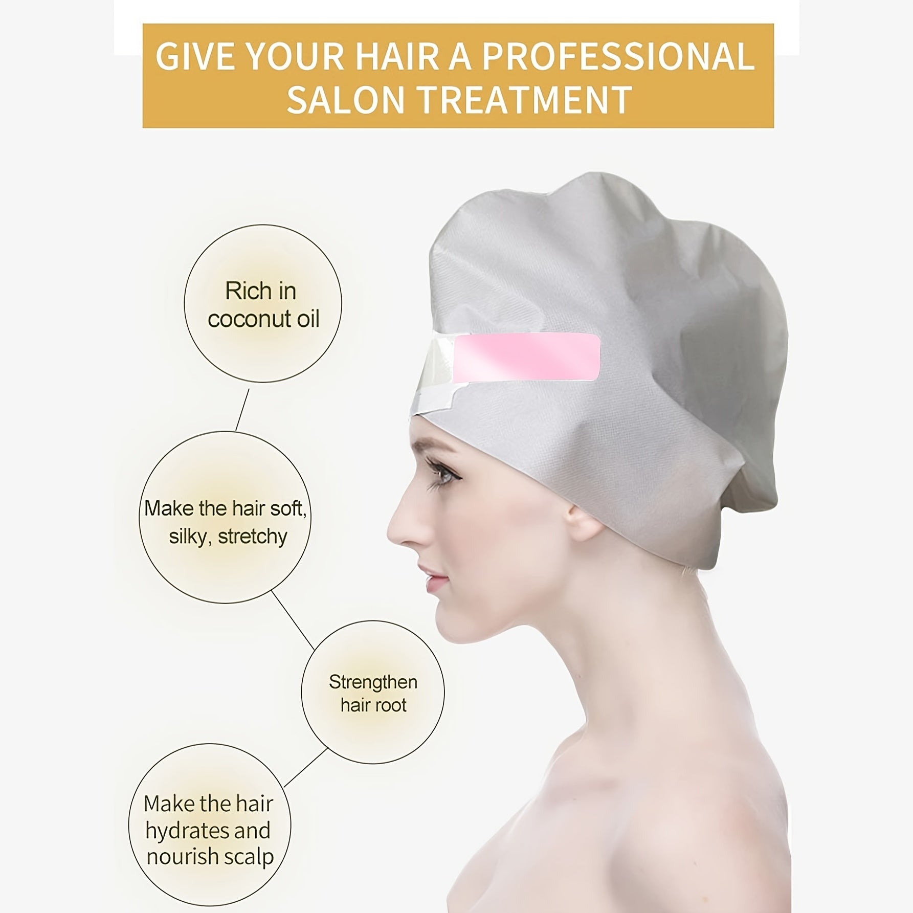 Organic Coconut Hair Spa Cap Sheet Mask 1pc
