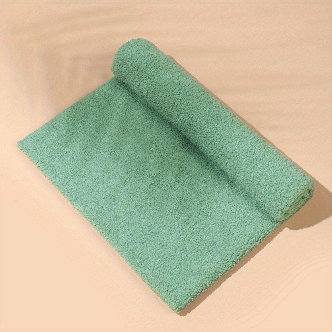 Little Teddy Curly Fleece Soft Plush Toy Sofa Cushion Table Pet Supplies