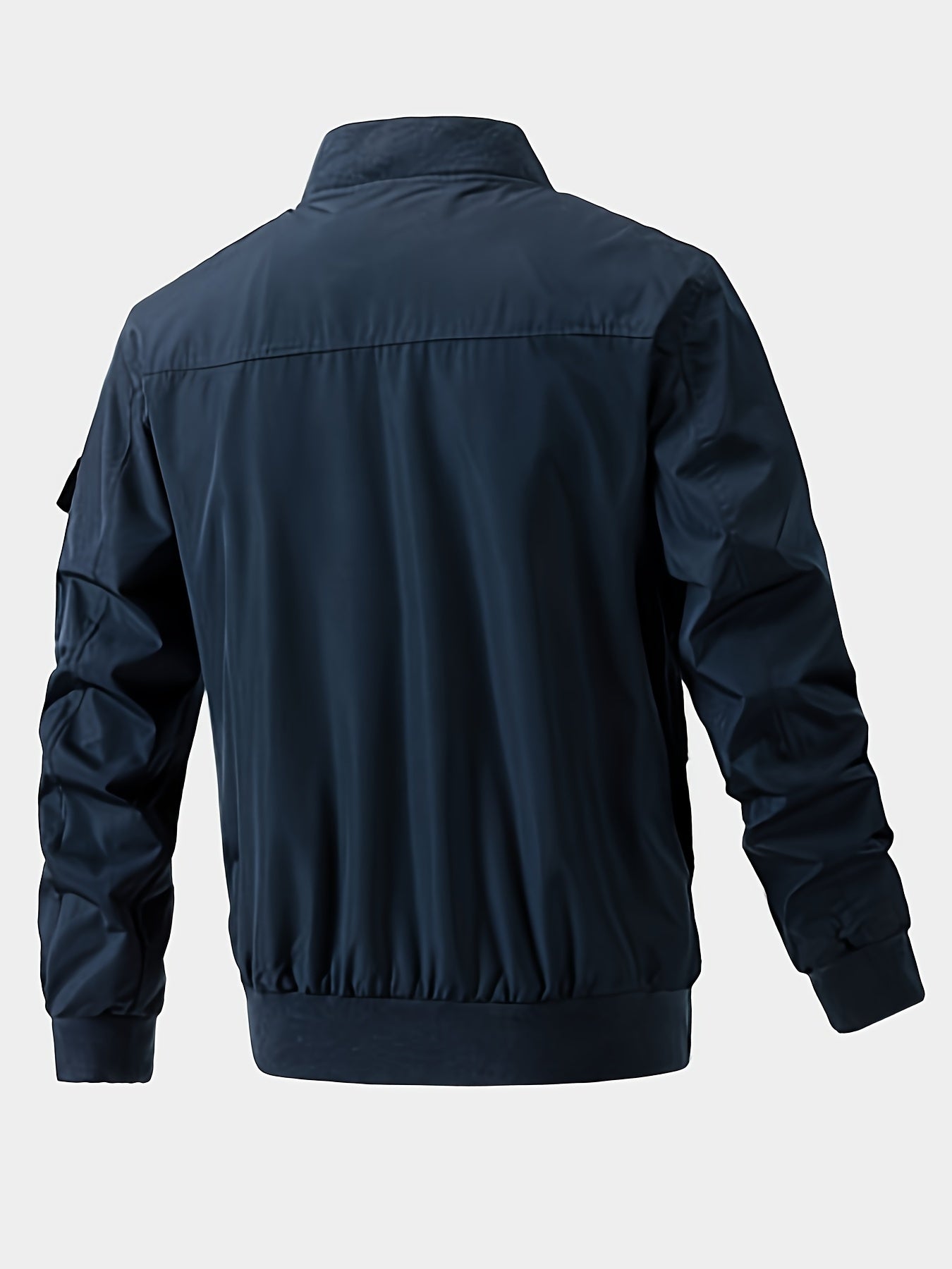 Men's Pocket Zipper Baseball Collar Thin Jacket Casual