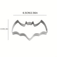 7pcs Halloween Cookie Cutters Stainless Steel Candy Mold Pumpkin Witch Molds