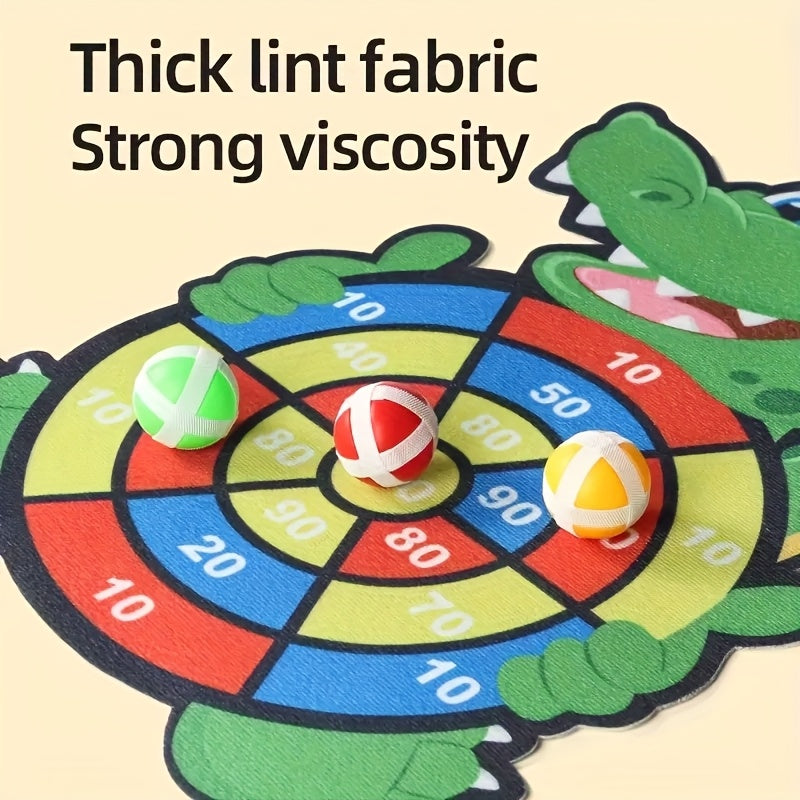 Crocodile Elephant Dartboard Game 41 Polyester Board with Vibrant Targets