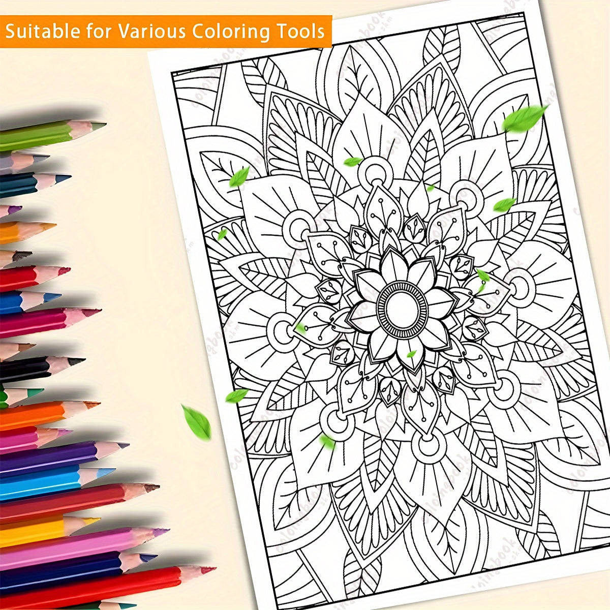 Thickened Paper 29 MINDFULNESS PATTERNS Coloring Book for Adults