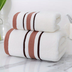 2pcs High Bathroom Towel Set Absorbent Quick Drying Soft Towel