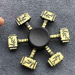 Vintage Bronze Metal Spinner with Non Slip Base