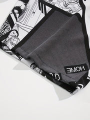 Men's Graphic Sport Shorts Quick Dry & Stretchy for Fitness Gym