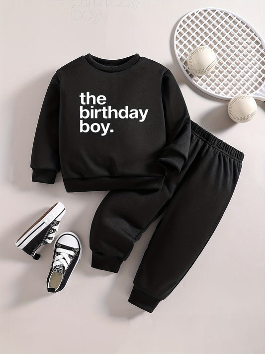 Baby Boy Casual Outfit The Birthday Boys Sweatshirt Pants Set