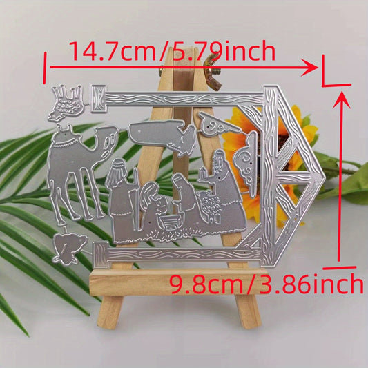 1pc Christmas Metal Cutting Dies And Stamp For Scrapbooking